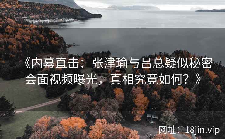 《内幕直击：张津瑜与吕总疑似秘密会面视频曝光，真相究竟如何？》