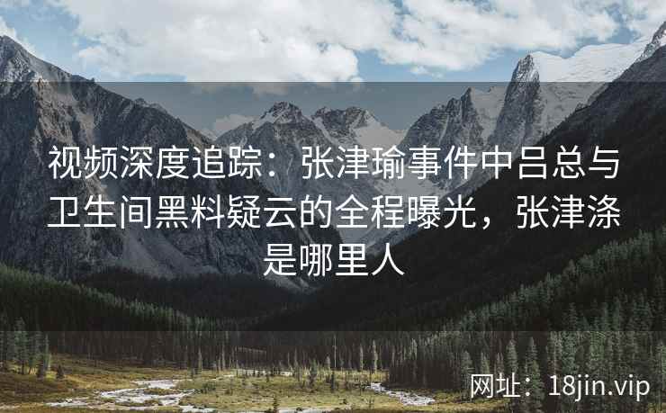 视频深度追踪：张津瑜事件中吕总与卫生间黑料疑云的全程曝光，张津涤是哪里人