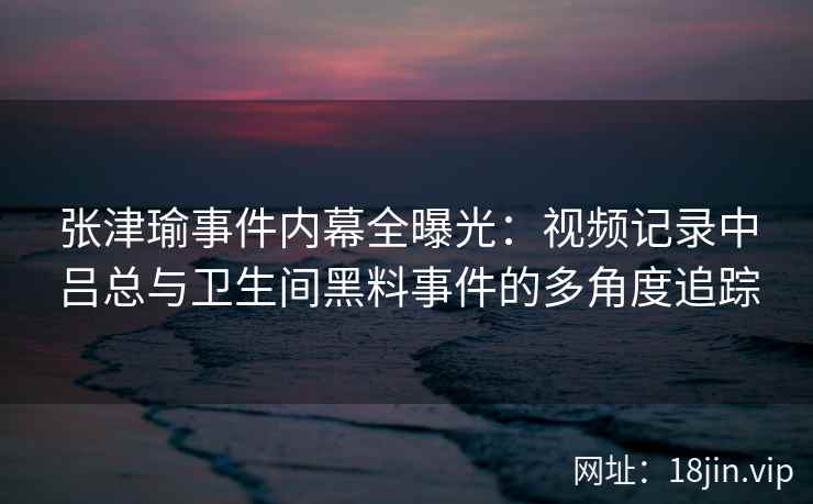 张津瑜事件内幕全曝光：视频记录中吕总与卫生间黑料事件的多角度追踪